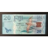 Fiji 20 Dollars 2012 UNC