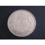 Hungary Ferenc József 5 Korona 1900 KB silver