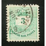 Hungary 1890 Letter, coloured cipher 3 Kr. perf 11 1/2 BU(DAPEST) VÁCZI K(ÖRÚT) used