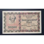 Germany 20000 Mark Stuttgart 1923 VF 