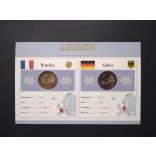 EU 2 Euro set of 2 Unc  France, Germany 2013