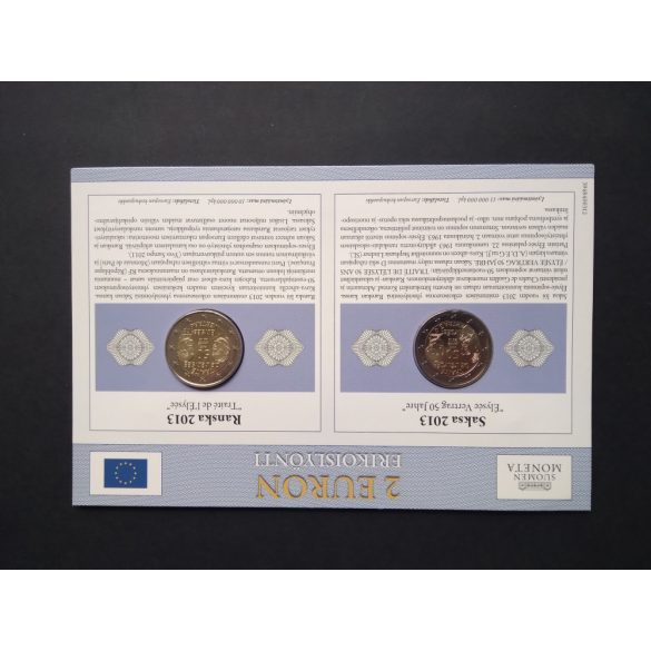 EU 2 Euro set of 2 Unc  France, Germany 2013