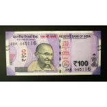 India 100 Rupees 2021 Unc 