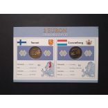 EU 2 Euro 2 db-os emlékérme szett Unc