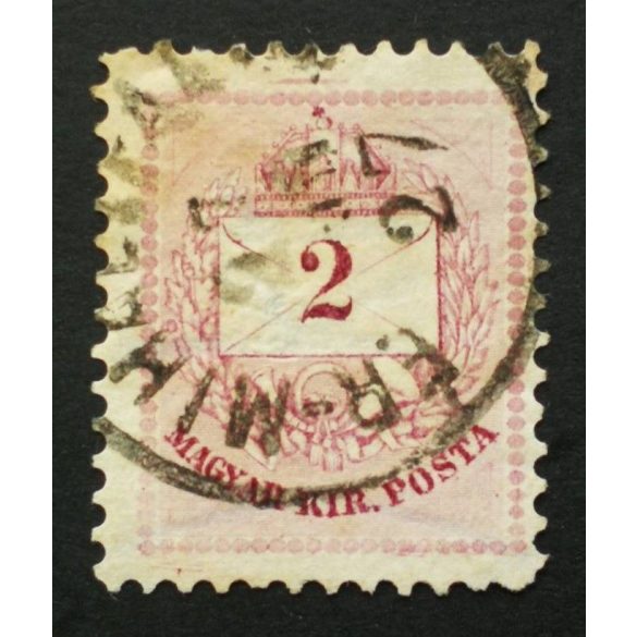 Hungary 1890 Letter, coloured cipher 2 Kr. perf 11 1/2 Ér-Mihályfalva used