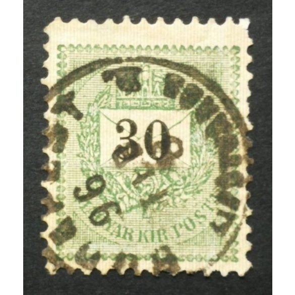 Hungary 1889 Letter, black cipher 30 kr. perf. 11 1/2 Budapest Lipótváros used