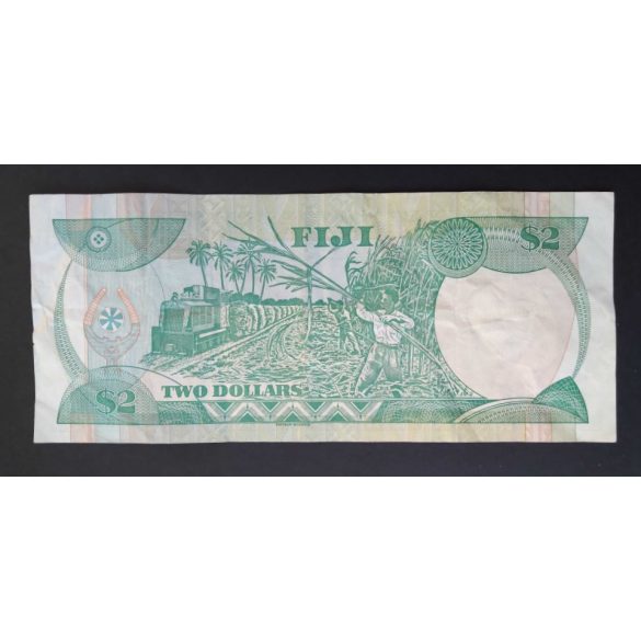Fiji 2 Dollars 1988 F