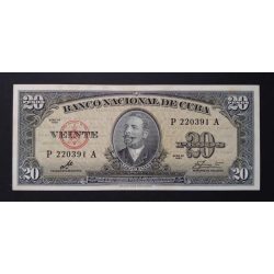 Cuba 20 Pesos 1960 Aunc+