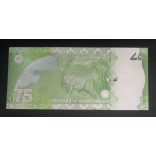 Pakistan 75 Rupee 2022 UNC commemorative banknote in insert