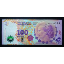 Argentina 100 Pesos 2014 P-358b.3 UNC