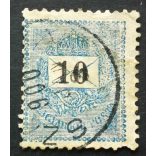 Hungary 1899 Letter, black cipher 10 kr. perf. 12 : 11 3/4 used