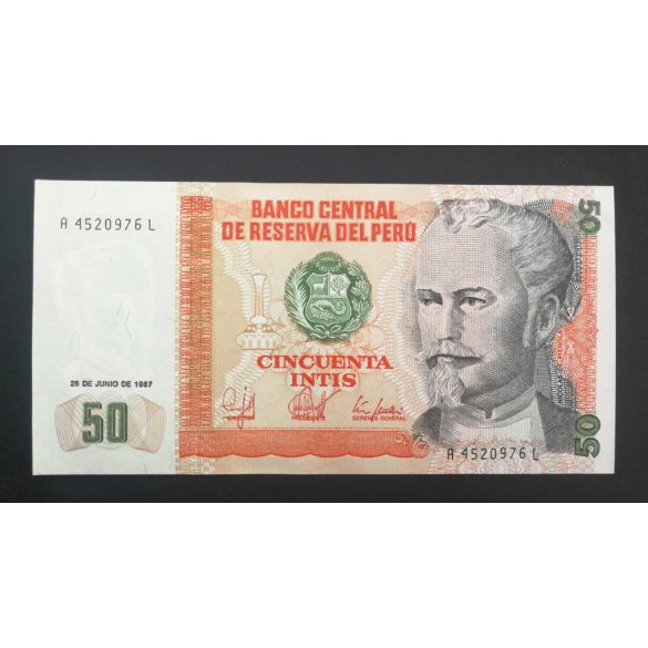 Peru 50 Intis 1987 UNC