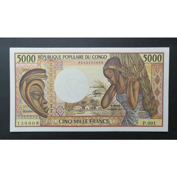 Congo 5000 Francs 1984 aUNC