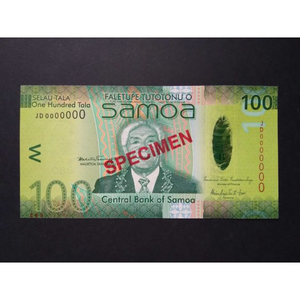 Samoa 100 Tala 2014 UNC specimen