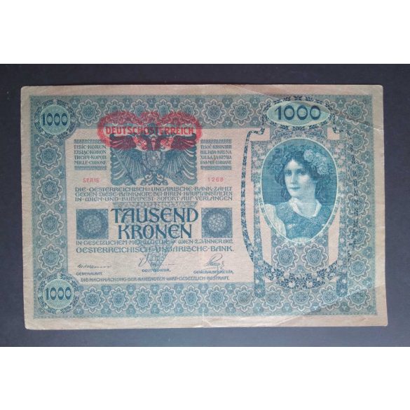 Ausztria-Magyarország 1000 Korona 1902/19 Deutschösterreich F