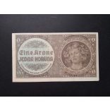 Protectorate of Bohemia and Moravia 1 Krone 1940 VF