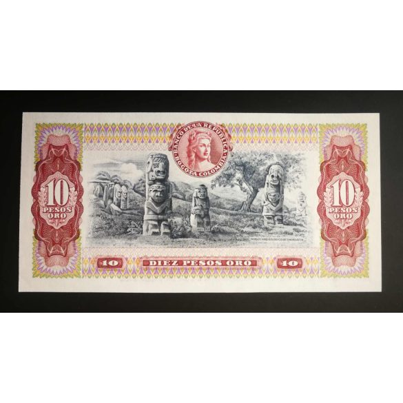 Kolumbia 10 Pesos 1980 UNC-