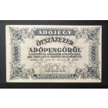 Hungary Tax Stamp 500000 from Tax Stamp 1946 XF