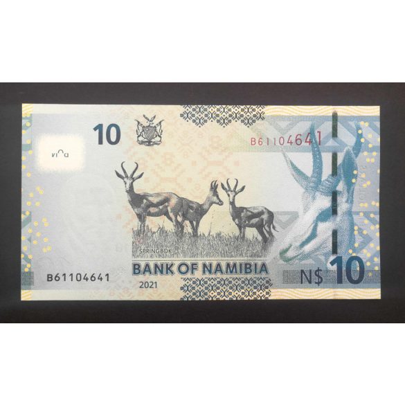 Namíbia 10 Dollars 2021 Unc