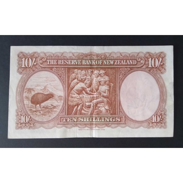 New Zealand 10 Schillings 1967 VF+