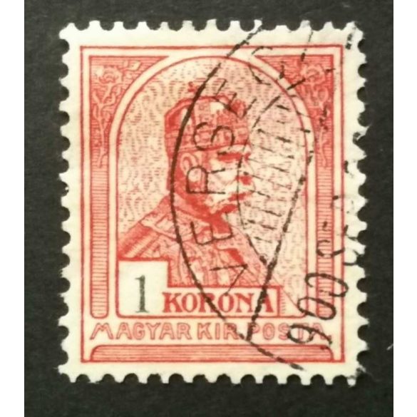 Hungary 1900 King Franz Joseph 1 K. perf. 12 : 11 3/4 VERSECZ used