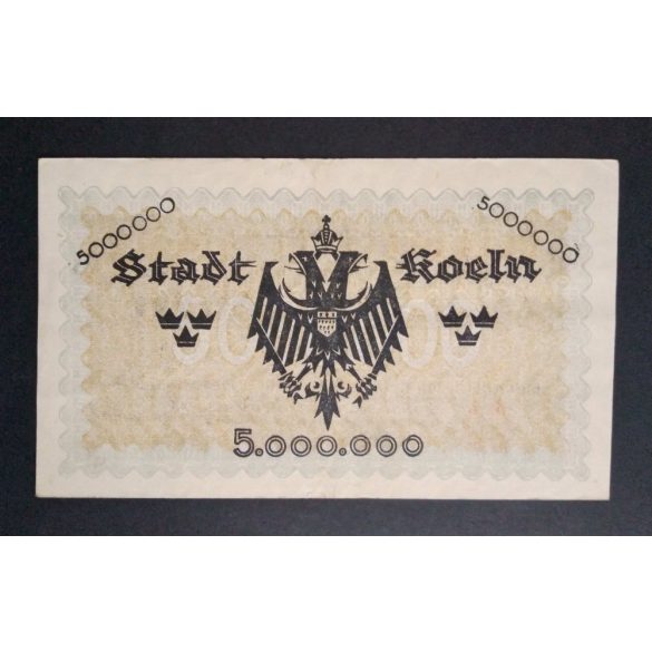 Germany 5 Million Mark Köln 1923 VF 