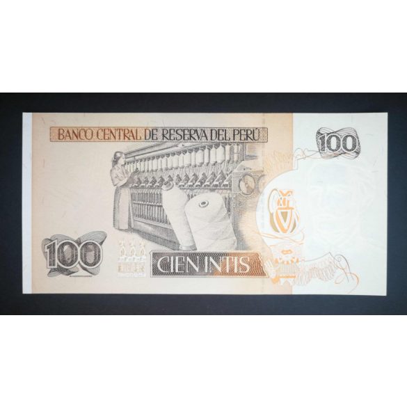 Peru 100 Intis 1987 Unc 