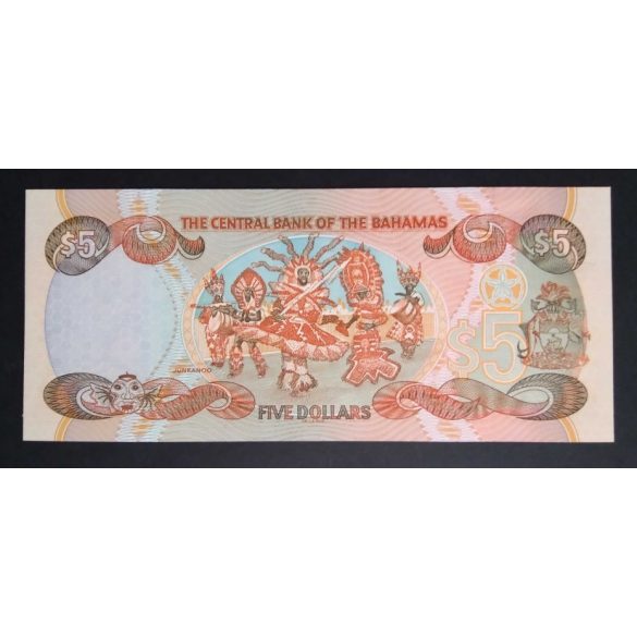 Bahamas 5 Dollars 2001 UNC