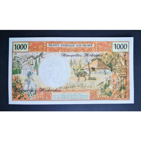 New Hebrides 1000 Francs 1979 UNC