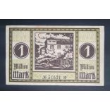 Németország Göppingen 1 Millió Mark 1923 F+ 
