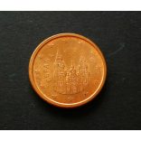 Spanyolország 1 Euro Cent 2015 aUNC