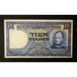 Netherlands 10 Gulden 1949 VF+