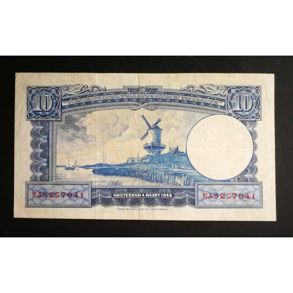 Netherlands 10 Gulden 1949 VF+