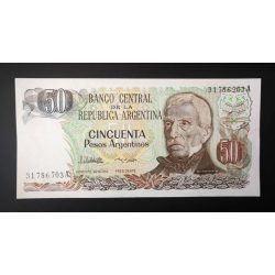 Argentina 50 Pesos 1985 Unc