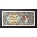 Hungary 100000 Pengő 1945 F
