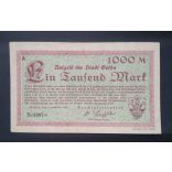 Németország Gotha 1000 Mark 1923 VF 