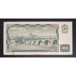 Cseh Köztársaság 100 Korun 1993 Csehszlovákia 100 Korun 1961 felülbélyegezve VF-