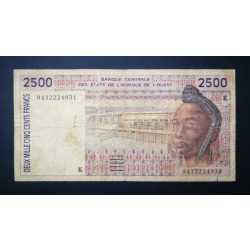 Nyugat-afrikai Államok Szenegál 2500 Francs 1994 VG+