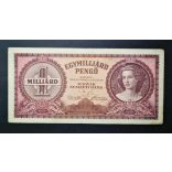 Hungary 1 billion Pengő 1946 F