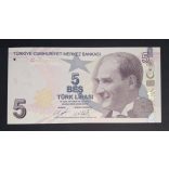 Turkey 5 Lira 2020 Unc