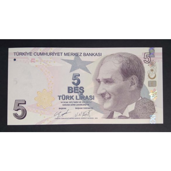 Törökország 5 Lira 2020 Unc