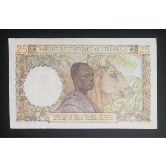 French West Africa 25 Francs 1951 XF+