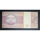 Brazíl 5 Cruzeiros 1979 Unc
