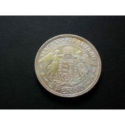 Magyarország 2 Pengő 1938 BP Ezüst XF 