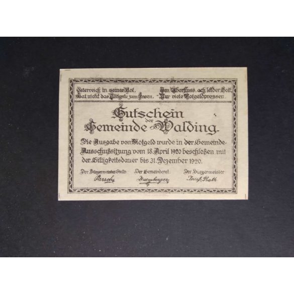 Austria 20 Heller 1920 Unc Walding