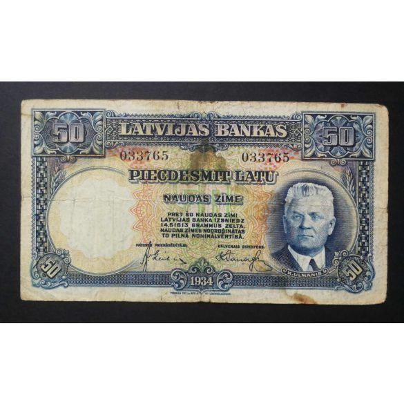 Latvia 50 Latu 1934 F