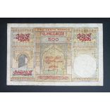 Morocco 500 Dirhams 1956 F