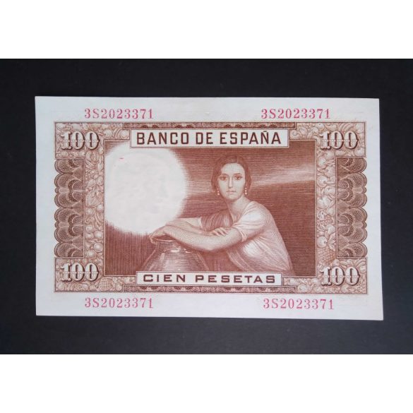 Spain 100 Pesetas 1953 UNC