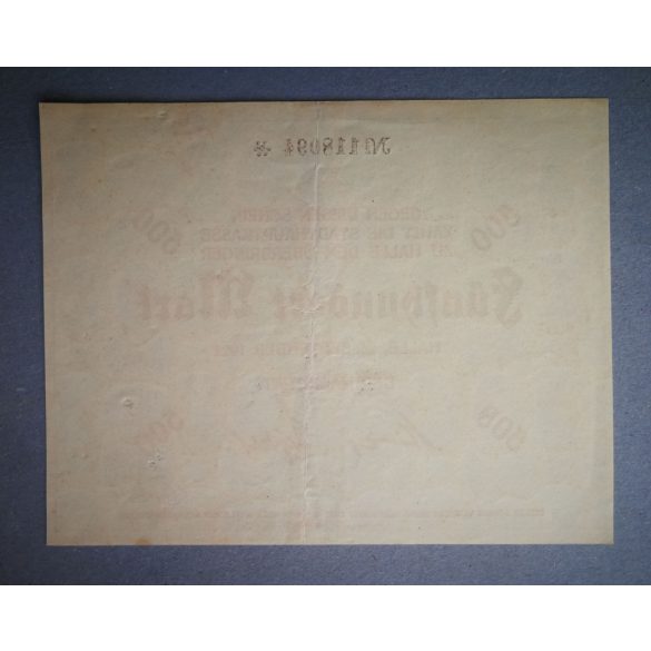 Németország Halle 500 Mark 1922 XF