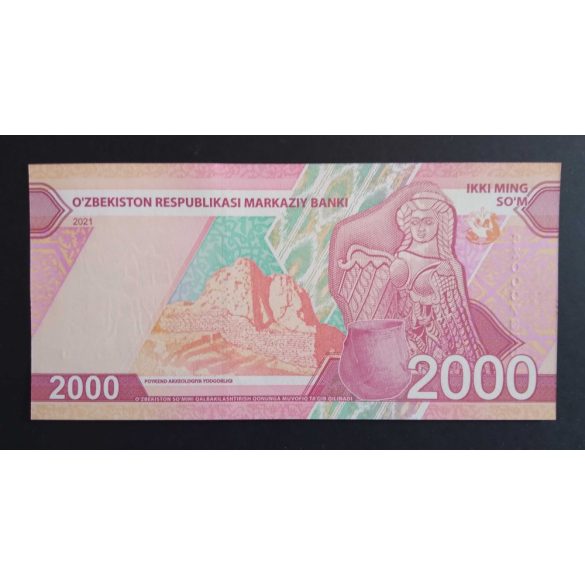 Üzbegisztán 2000 Som 2021 UNC